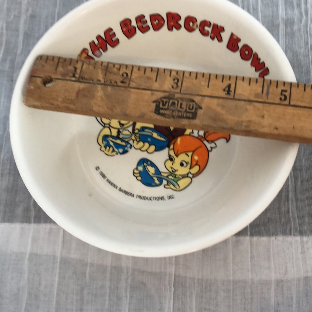 Vintage Flintstones Pebbles plastic cup & bowl & Barney & Dino water squirters - Picture 14 of 16